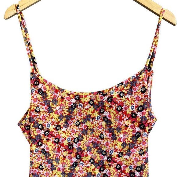 Vero Moda Ullipam Floral Tank Mini Dress Cherry Tomato - Picture 9 of 14